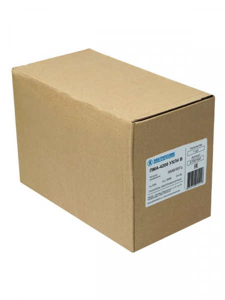 Пускатель ПМА 4200 УХЛ4 В 63А кат. 380В AC 2НО+2НЗ IP00 с реле РТТ-221П 53.5-63.0А Электротехник ET001541 ТехноИмпульс