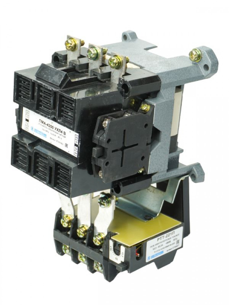 Пускатель ПМА-4200 УХЛ4 В 63А 220В 2НО+2НЗ IP00 нереверсивный с реле РТТ-221П 53.5-63.0А Электротехник ET001423 ТехноИмпульс