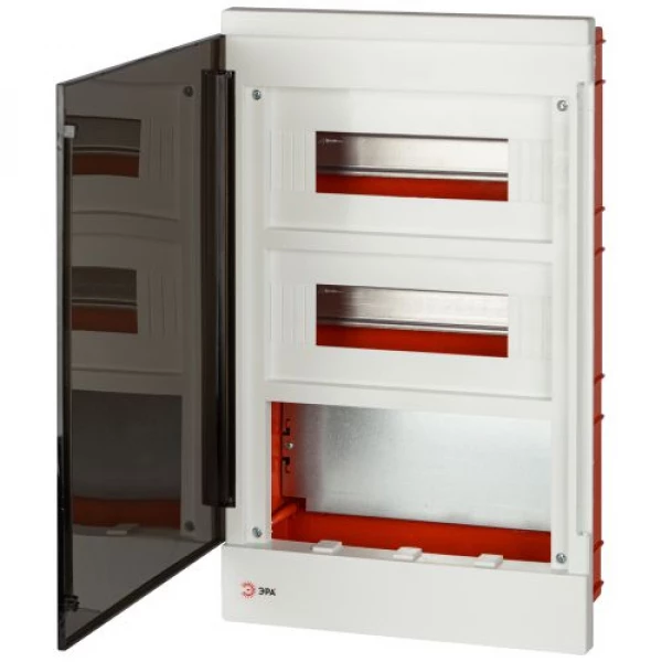 Щит распределительный со слаботочным отсеком MultiBox bs-24f встраиваемый пластиковый 24 модуля IP40 Эра Б0059317 ТехноИмпульс