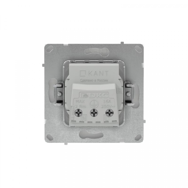 Розетка силовая KANT 2P+E защ. шторки бел. магнолия DKC 7000003 ТехноИмпульс