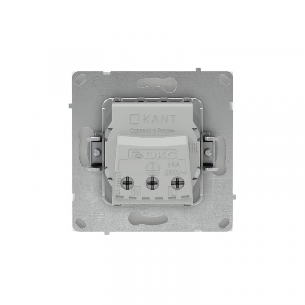 Розетка силовая KANT 2P+E без шторки бел. магнолия DKC 7000033 ТехноИмпульс