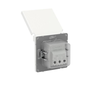 Розетка силовая KANT IP44 2P+E защ. шторки с крышкой бел. магнолия DKC 7000013 ТехноИмпульс