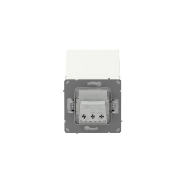 Розетка силовая KANT IP44 2P+E защ. шторки с крышкой бел. магнолия DKC 7000013 ТехноИмпульс