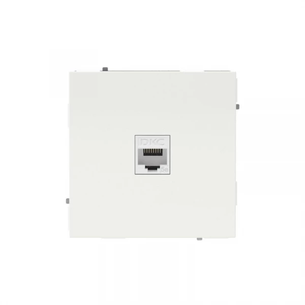 Розетка компьютерная 1-м KANT RJ45 кат.5E без шторки бел. магнолия DKC 7000663 ТехноИмпульс