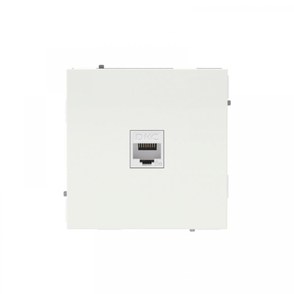 Розетка компьютерная 1-м KANT RJ45 кат.5E без шторки бел. магнолия DKC 7000663 ТехноИмпульс