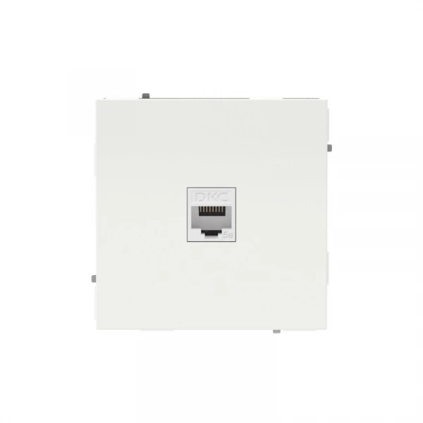 Розетка компьютерная 1-м KANT RJ45 кат.5E без шторки бел. магнолия DKC 7000663 ТехноИмпульс