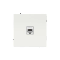 Розетка компьютерная 1-м KANT RJ45 кат.5E без шторки бел. магнолия DKC 7000663 ТехноИмпульс