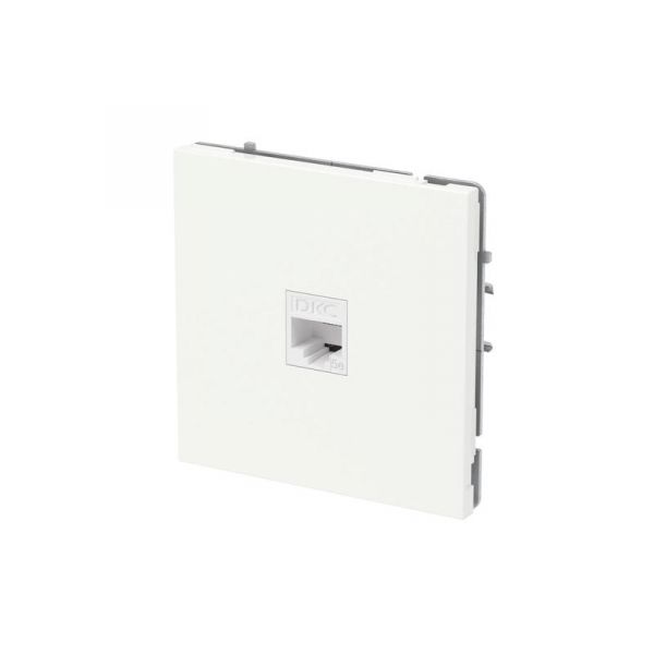 Розетка компьютерная 1-м KANT RJ45 кат.5E без шторки бел. магнолия DKC 7000663 ТехноИмпульс