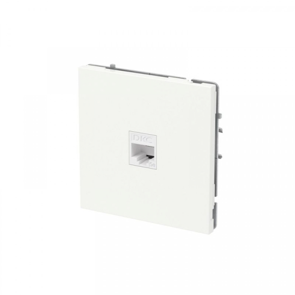 Розетка компьютерная 1-м KANT RJ45 кат.5E без шторки бел. магнолия DKC 7000663 ТехноИмпульс