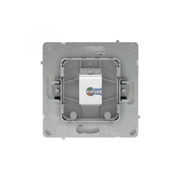 Розетка компьютерная 1-м KANT RJ45 кат.5E без шторки бел. магнолия DKC 7000663 ТехноИмпульс