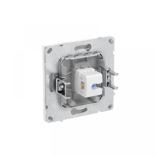Розетка компьютерная 1-м KANT RJ45 кат.5E без шторки бел. магнолия DKC 7000663 ТехноИмпульс