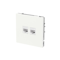 Розетка компьютерная 2-м KANT RJ45 кат.5E без шторки бел. магнолия DKC 7000664 ТехноИмпульс