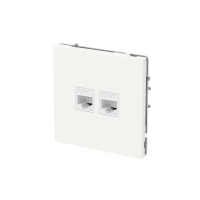 Розетка компьютерная 2-м KANT RJ45 кат.5E без шторки бел. магнолия DKC 7000664 ТехноИмпульс