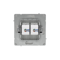 Розетка компьютерная 2-м KANT RJ45 кат.5E без шторки бел. магнолия DKC 7000664 ТехноИмпульс