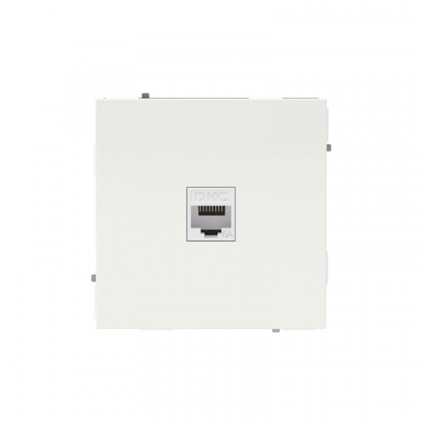 Розетка компьютерная 1-м KANT RJ45 кат.6A без шторки бел. магнолия DKC 7000673 ТехноИмпульс