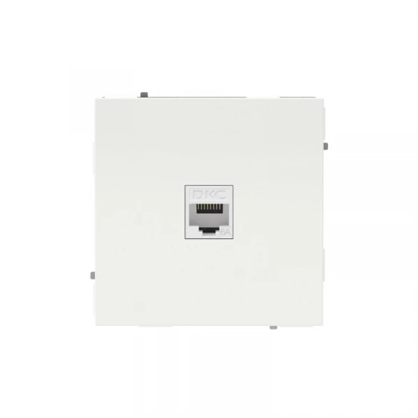 Розетка компьютерная 1-м KANT RJ45 кат.6A без шторки бел. магнолия DKC 7000673 ТехноИмпульс
