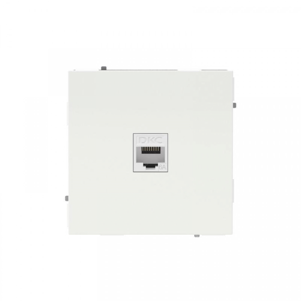 Розетка компьютерная 1-м KANT RJ45 кат.6A без шторки бел. магнолия DKC 7000673 ТехноИмпульс
