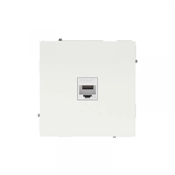 Розетка компьютерная 1-м KANT RJ45 кат.6A без шторки бел. магнолия DKC 7000673 ТехноИмпульс