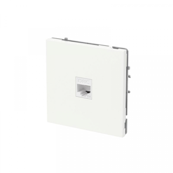Розетка компьютерная 1-м KANT RJ45 кат.6A без шторки бел. магнолия DKC 7000673 ТехноИмпульс
