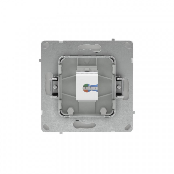 Розетка компьютерная 1-м KANT RJ45 кат.6A без шторки бел. магнолия DKC 7000673 ТехноИмпульс