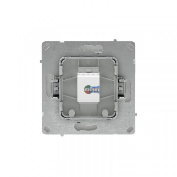 Розетка компьютерная 1-м KANT RJ45 кат.6A без шторки бел. магнолия DKC 7000673 ТехноИмпульс