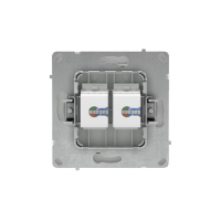 Розетка компьютерная 2-м KANT RJ45 кат.6A без шторки бел. магнолия DKC 7000674 ТехноИмпульс