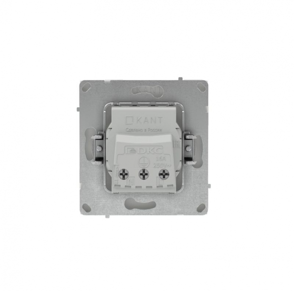 Розетка силовая KANT 2P+E защ. шторки бел. песок DKC 7010003 ТехноИмпульс