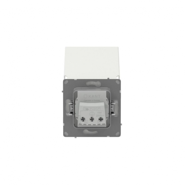 Розетка силовая KANT IP44 2P+E защ. шторки с крышкой бел. песок DKC 7010013 ТехноИмпульс