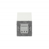 Розетка силовая KANT IP44 2P+E защ. шторки с крышкой бел. песок DKC 7010013 ТехноИмпульс