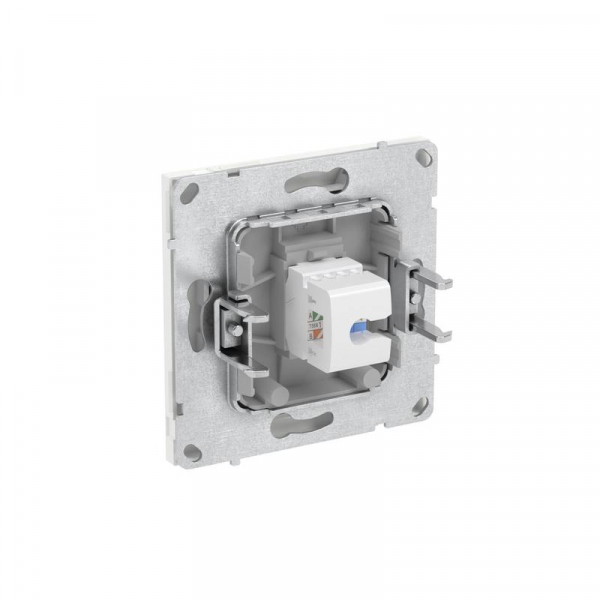 Розетка компьютерная 1-м KANT RJ45 кат.5E без шторки бел. песок DKC 7010663 ТехноИмпульс
