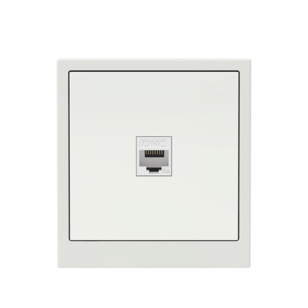 Розетка компьютерная 1-м KANT RJ45 кат.5E без шторки бел. песок DKC 7010663 ТехноИмпульс
