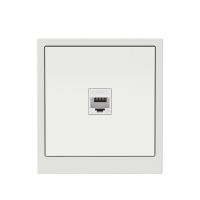 Розетка компьютерная 1-м KANT RJ45 кат.5E без шторки бел. песок DKC 7010663 ТехноИмпульс