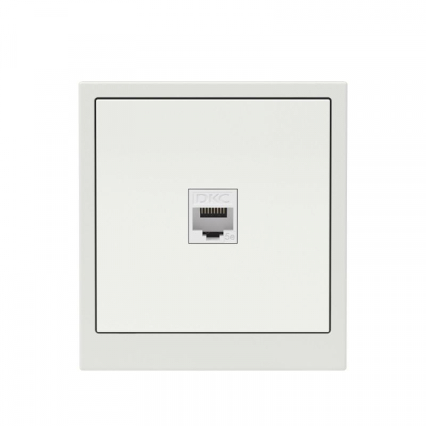Розетка компьютерная 1-м KANT RJ45 кат.5E без шторки бел. песок DKC 7010663 ТехноИмпульс