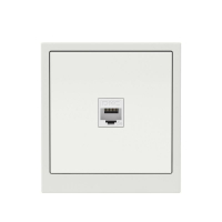 Розетка компьютерная 1-м KANT RJ45 кат.5E без шторки бел. песок DKC 7010663 ТехноИмпульс
