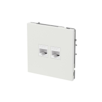 Розетка компьютерная 2-м KANT RJ45 кат.5E без шторки бел. песок DKC 7010664 ТехноИмпульс