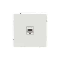 Розетка компьютерная 1-м KANT RJ45 кат.6A без шторки бел. песок DKC 7010673 ТехноИмпульс