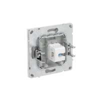 Розетка компьютерная 1-м KANT RJ45 кат.6A без шторки бел. песок DKC 7010673 ТехноИмпульс