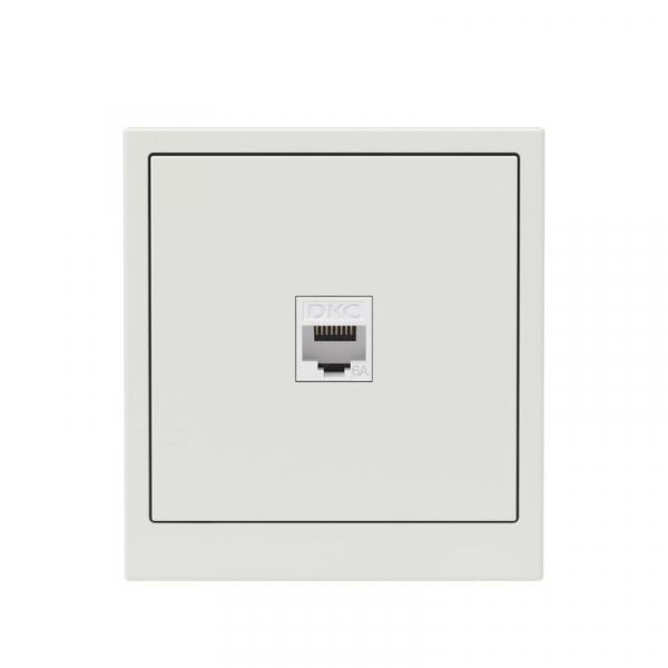 Розетка компьютерная 1-м KANT RJ45 кат.6A без шторки бел. песок DKC 7010673 ТехноИмпульс