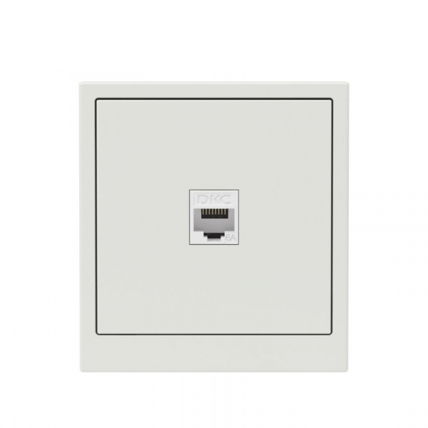 Розетка компьютерная 1-м KANT RJ45 кат.6A без шторки бел. песок DKC 7010673 ТехноИмпульс