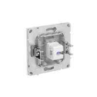 Розетка компьютерная 1-м KANT RJ45 кат.6A без шторки бел. песок DKC 7010673 ТехноИмпульс