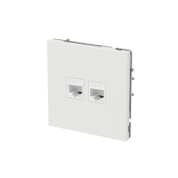 Розетка компьютерная 2-м KANT RJ45 кат.6A без шторки бел. песок DKC 7010674 ТехноИмпульс