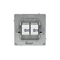 Розетка компьютерная 2-м KANT RJ45 кат.6A без шторки бел. песок DKC 7010674 ТехноИмпульс