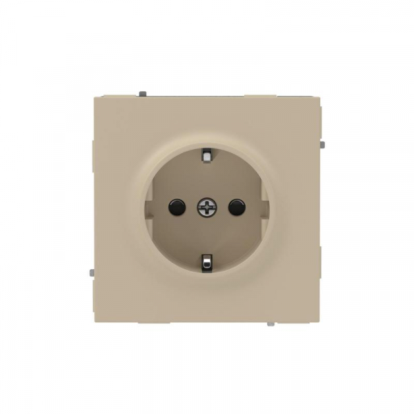 Розетка силовая KANT 2P+E защ. шторки ванильн. марципан DKC 7015003 ТехноИмпульс