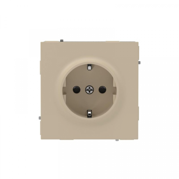 Розетка силовая KANT 2P+E защ. шторки ванильн. марципан DKC 7015003 ТехноИмпульс
