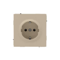 Розетка силовая KANT 2P+E защ. шторки ванильн. марципан DKC 7015003 ТехноИмпульс