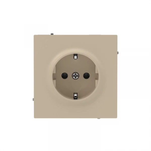 Розетка силовая KANT 2P+E без шторки ванильн. марципан DKC 7015033 ТехноИмпульс