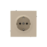 Розетка силовая KANT 2P+E защ. шторки ванильн. марципан DKC 7015033 ТехноИмпульс