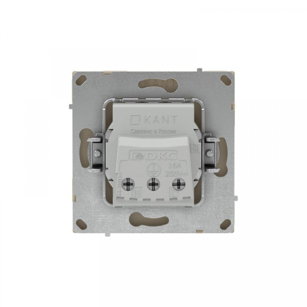 Розетка силовая KANT 2P+E без шторки ванильн. марципан DKC 7015033 ТехноИмпульс