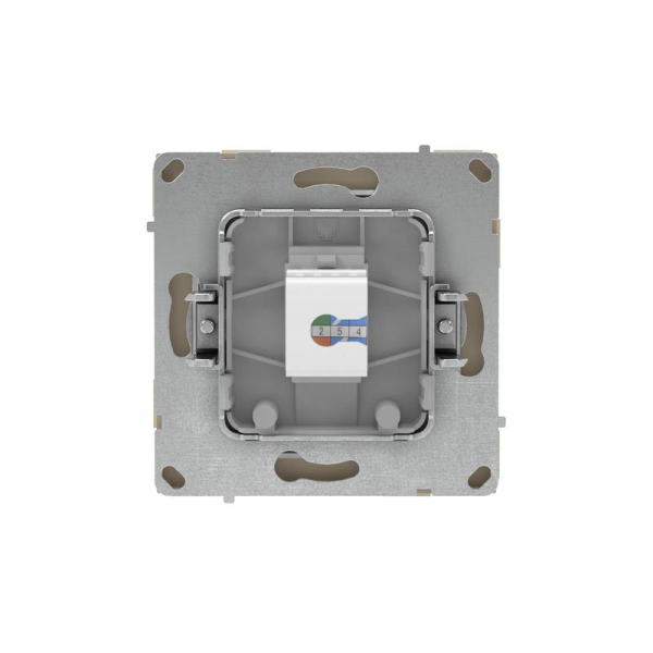 Розетка компьютерная 1-м KANT RJ45 кат.5E без шторки ванильн. марципан DKC 7015663 ТехноИмпульс