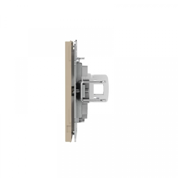 Розетка компьютерная 1-м KANT RJ45 кат.5E без шторки ванильн. марципан DKC 7015663 ТехноИмпульс